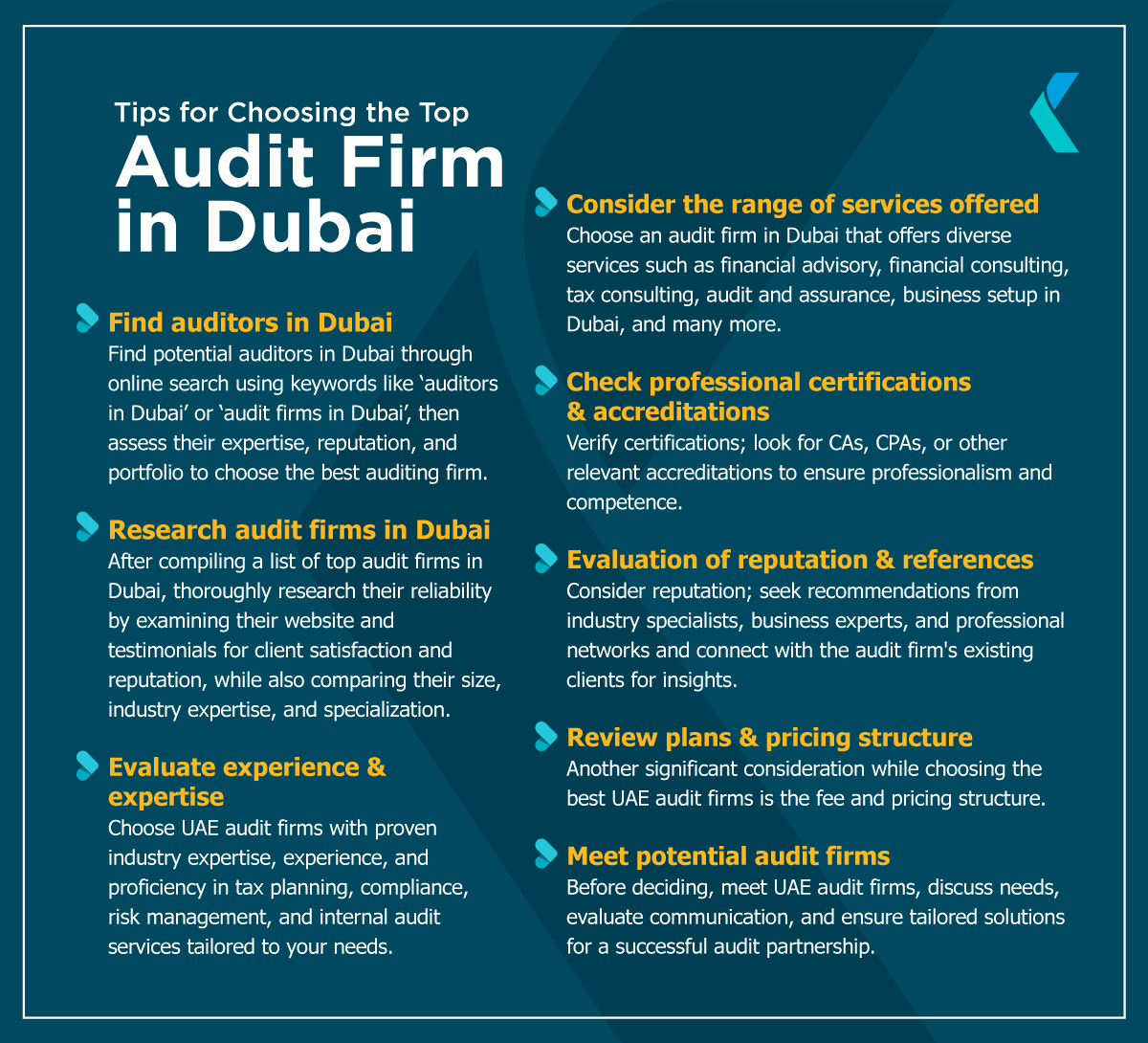 Things to Consider While Choosing the Top Audit Firm in Dubai